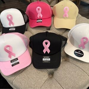Pink Ribbon Baseball Caps